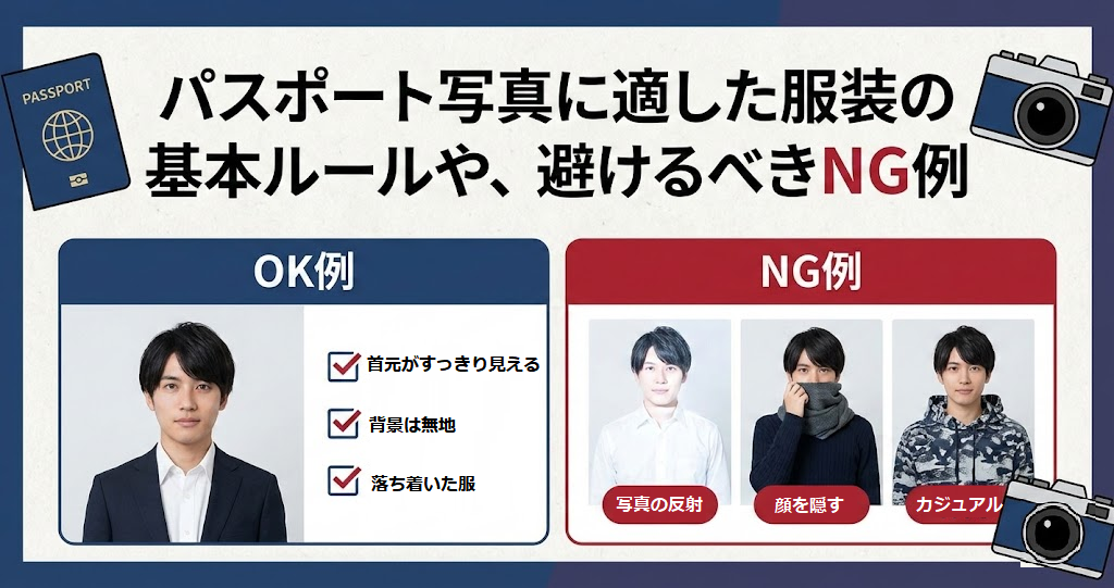 パスポート 写真 服装