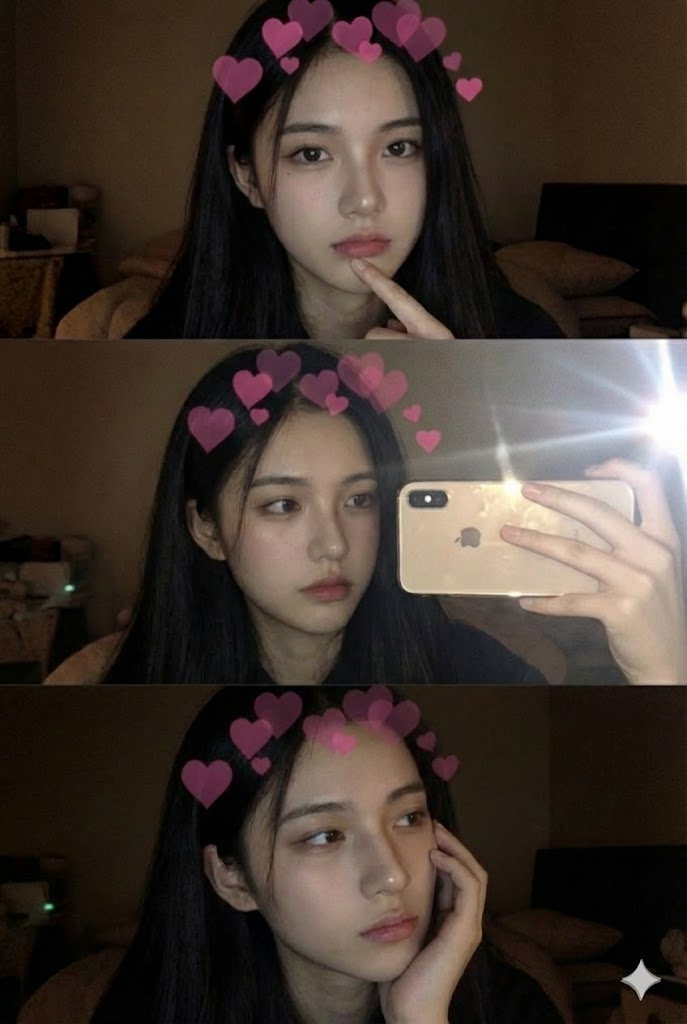 MacBook前・3カットセルフィー