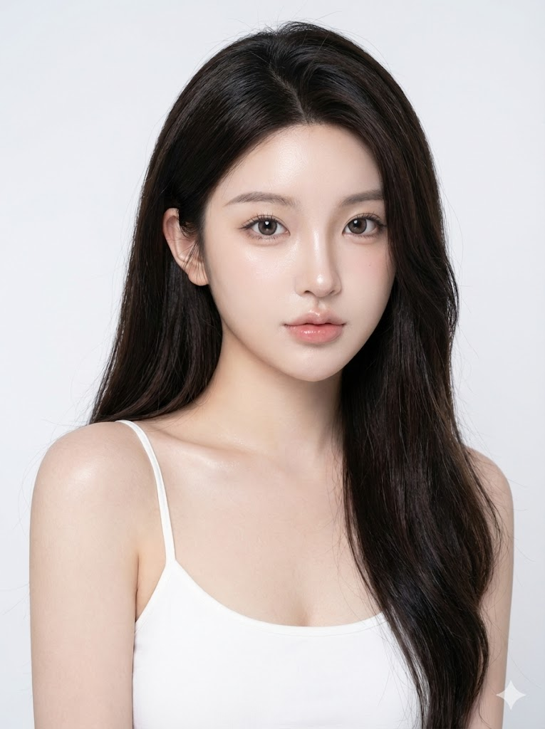 韓系偶像風 AI 真人頭像生成效果