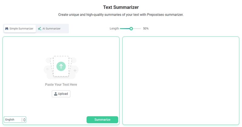 AI PDF要約ツールPrePostSEO Summarizer