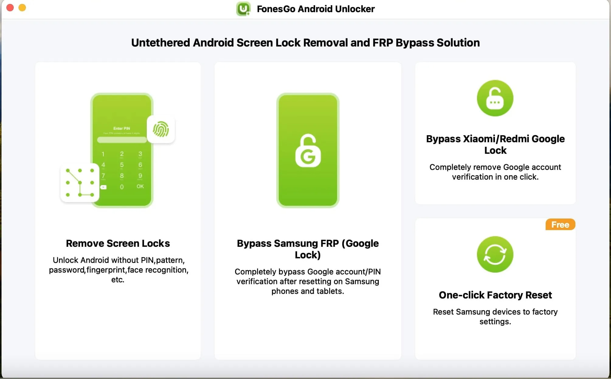 FonesGo Androidロック解除