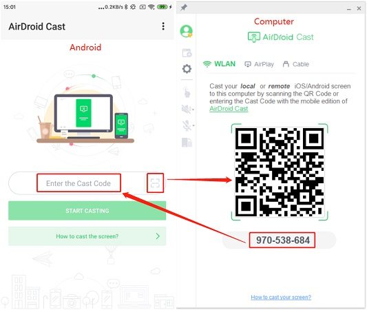 AirDroid ミラーリング