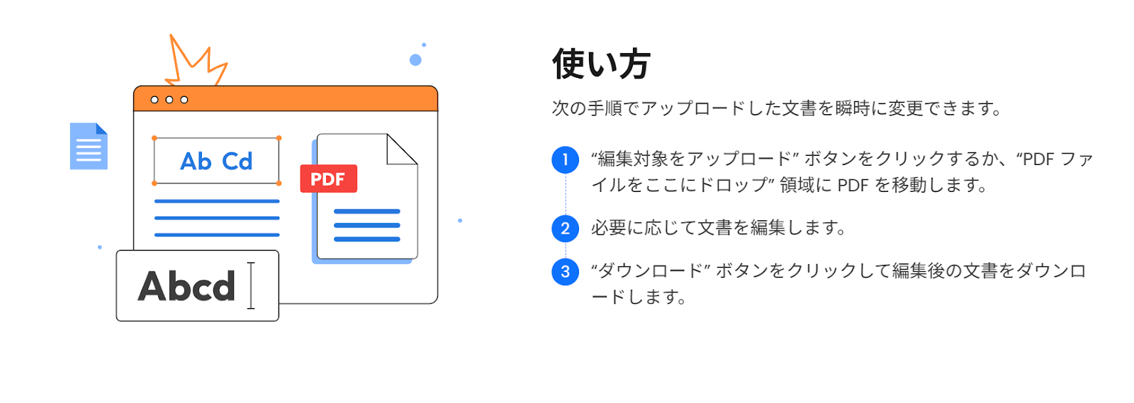 adobe PDF変換方法