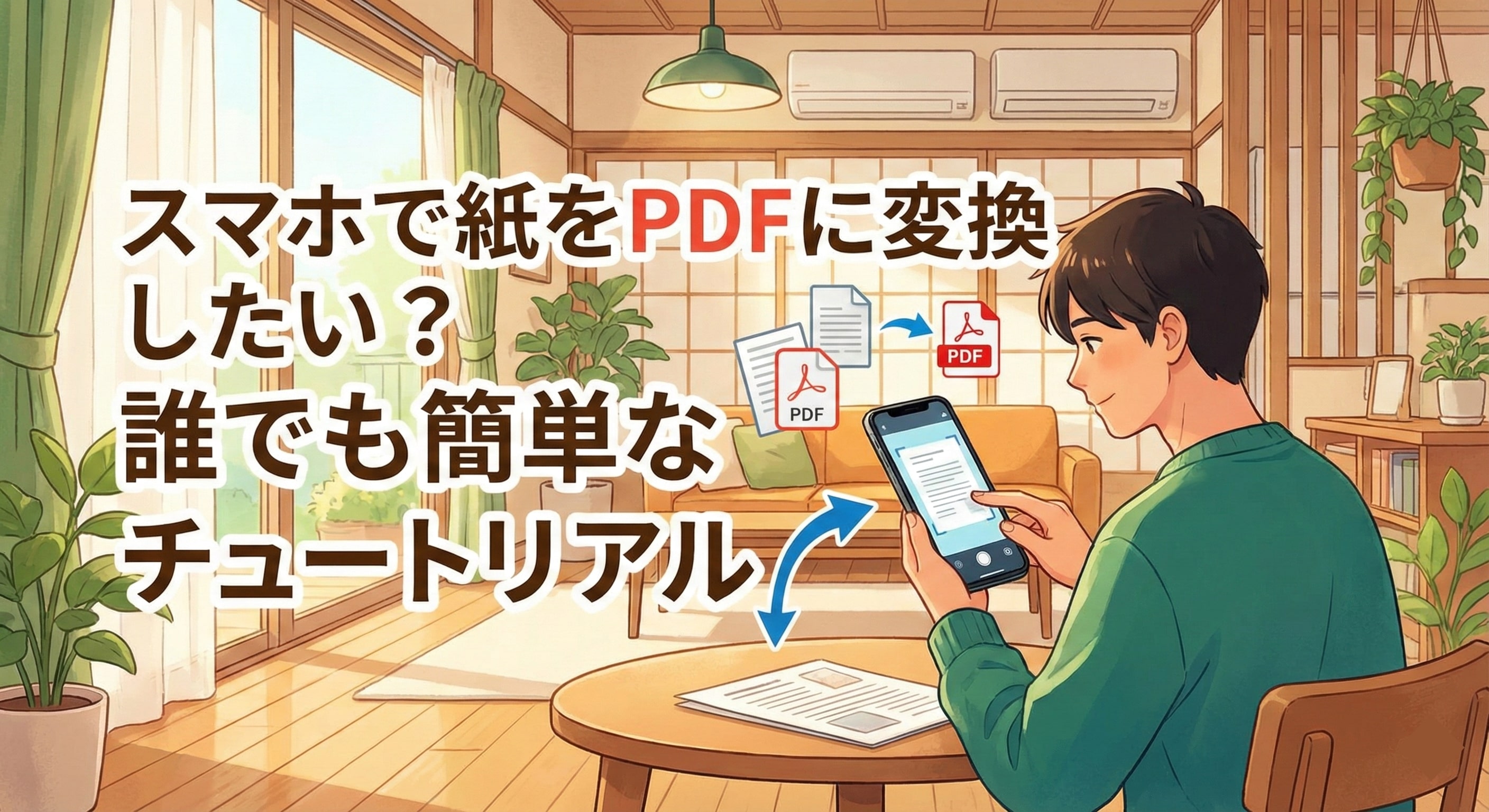紙をPDFにする方法
