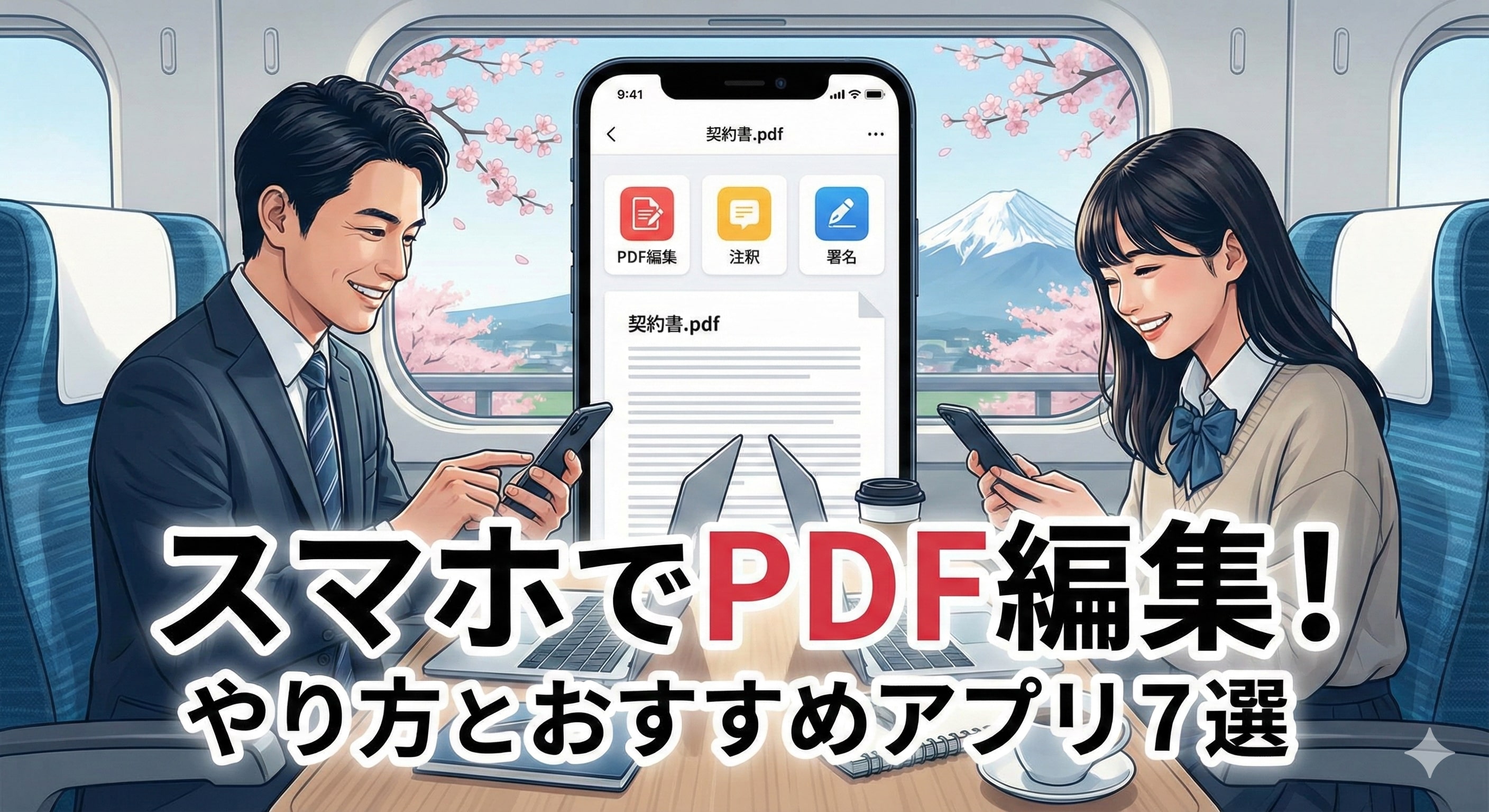 スマホでPDF編集のやり方