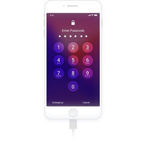 iPhone 7/7 Plus機種の図　DFUモードを終了して、デバイスを再起動になります