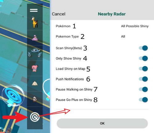 PGSharp  Nearby Radar