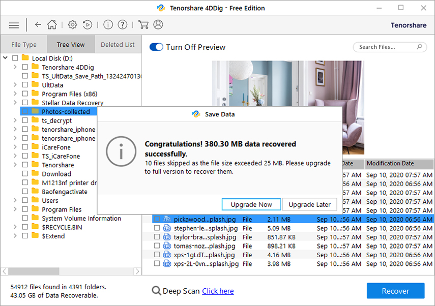 Tenorshare 4DDiG 9.7.2.6 download the last version for windows
