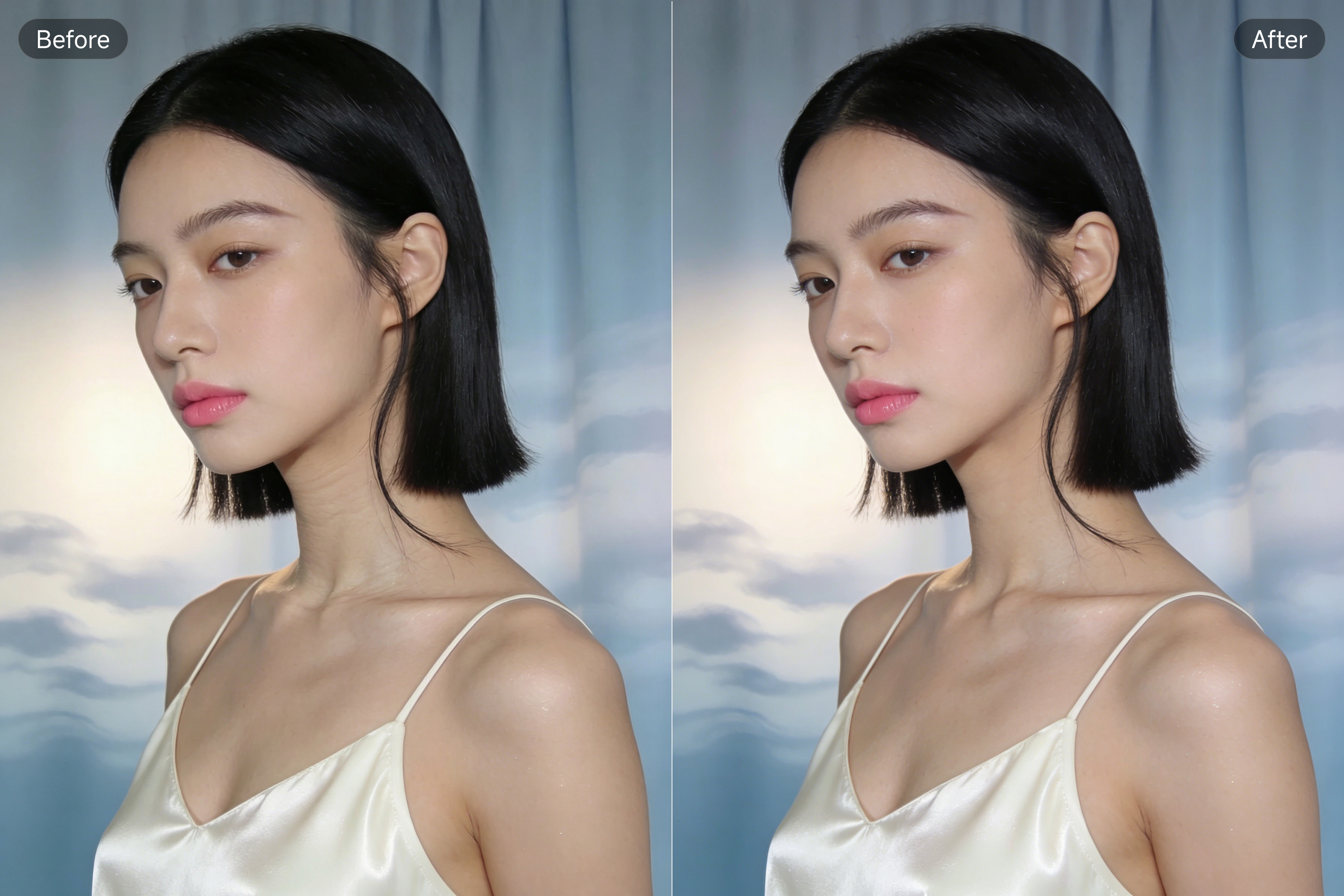 PixPretty 首のシワ除去