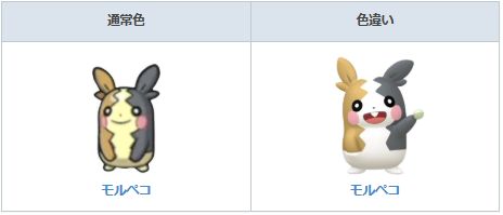 モルペコの色違い