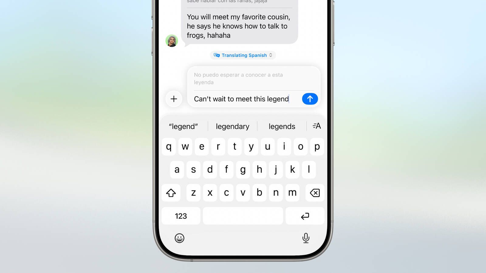 メッセージアプリでAppleライブ翻訳を使う方法