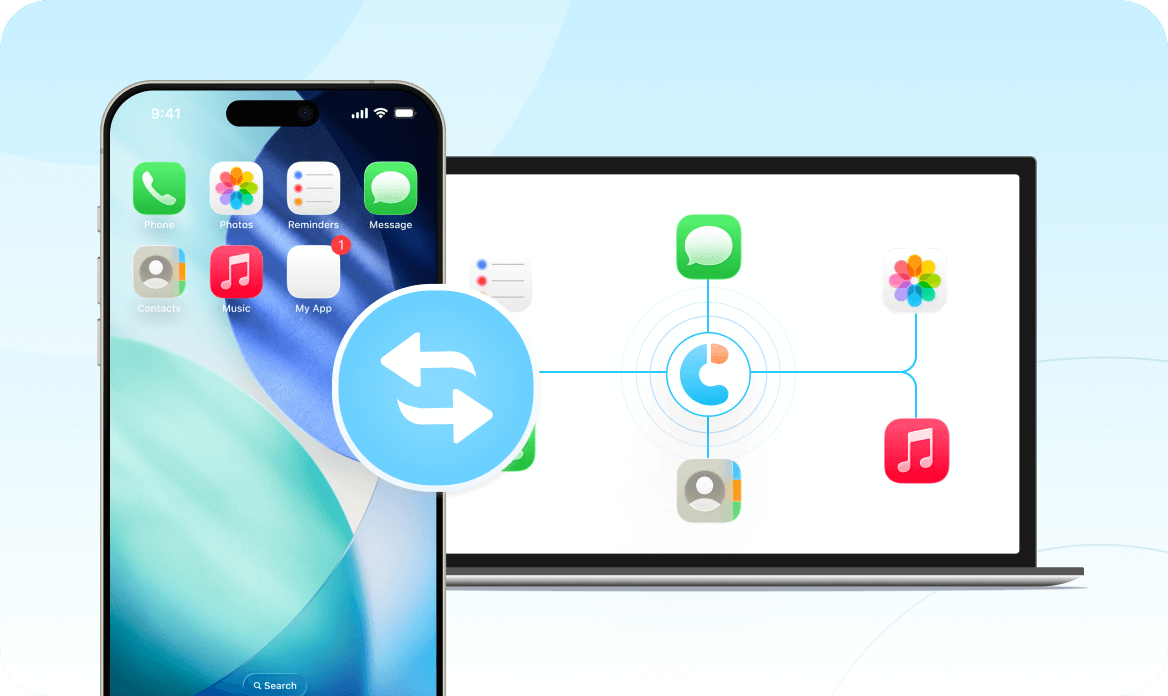 iPhoneデータバックアップのイメージ