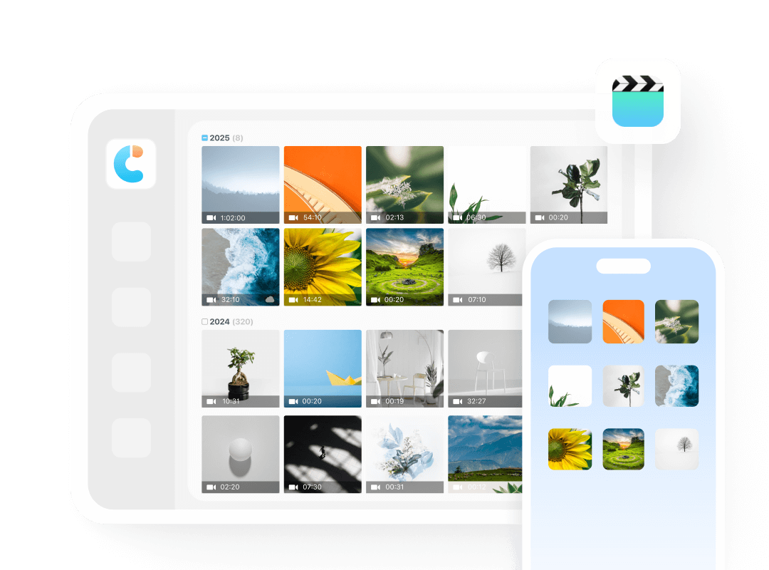 ビデオ転送画面のイメージ