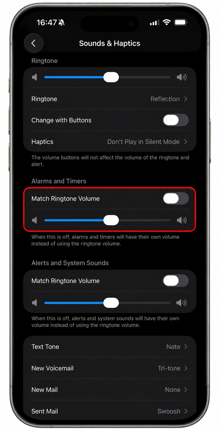 iOS 27でアラーム・タイマーの音量を調整する方法