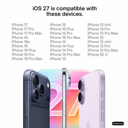 iOS 27対応機種