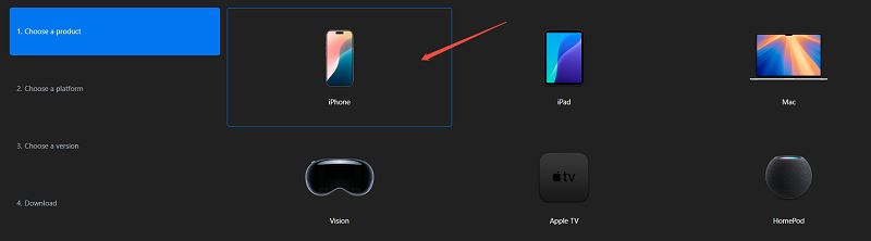 ios ダウングレード