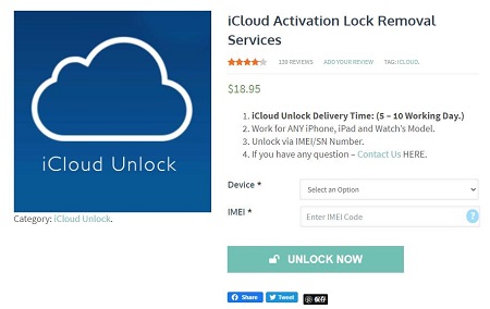 アクティベーションロック解除 - iCloud Unlock Service