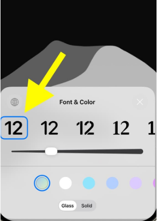 ios26 時計 大きく