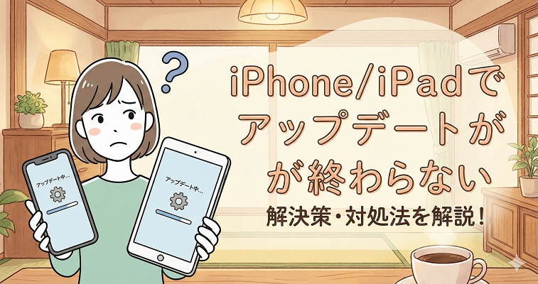 iphone/ipad アップデート 終わらない