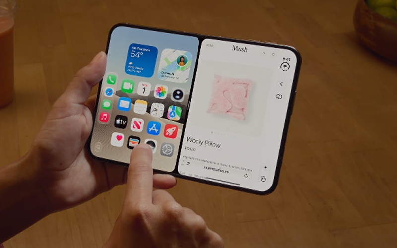 iPhone初の折りたたみモデル「iPhone Duo」-同時に表示するマルチタスク