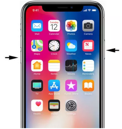 iphone18 電源つかない 10秒ほど押し続ける