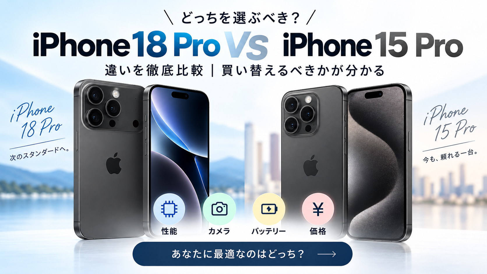 iphone 18 pro と15 pro