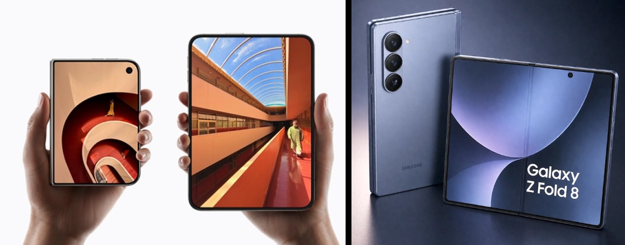 iPhone DuoとGalaxy Z Fold8の大画面・マルチタスク比較
