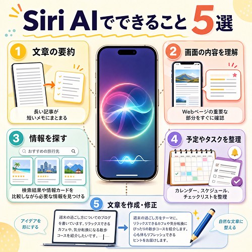 Siri AIでできること5選