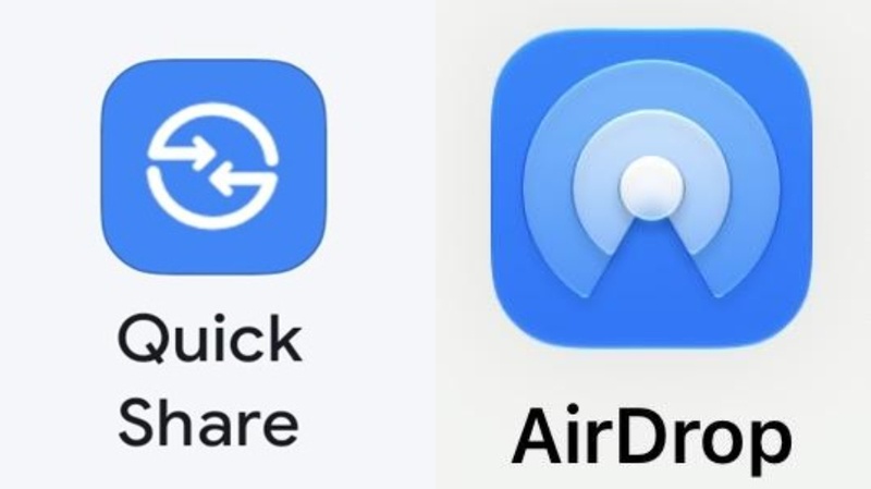 ipadの写真をandroidに転送ツール-quick shareとairdrop