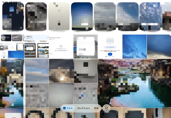 googleフォトでipadの写真をandroidから見る-ipad側