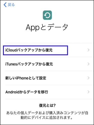 Restore Ipad from Icloud Backup
