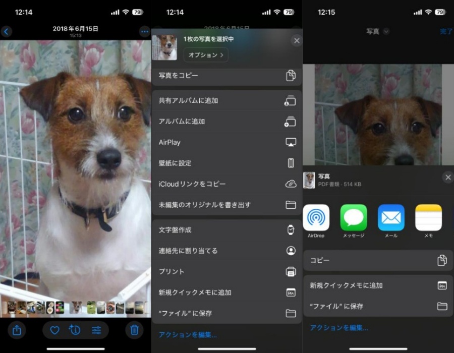 スクリーンショットをPDFに変更する