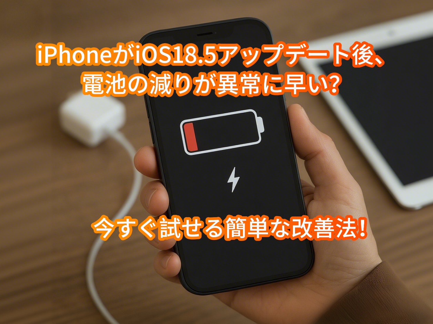 iphone 電池の減りが異常に早い ios18