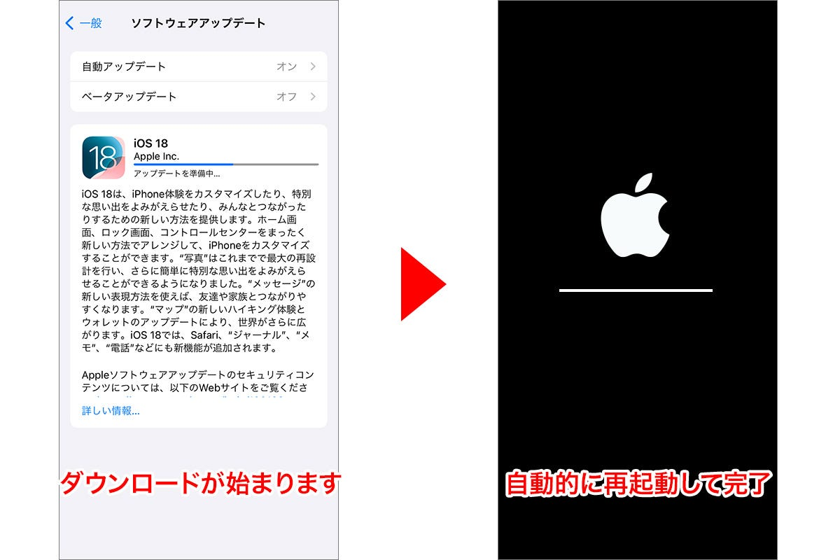 iOS18アップデート