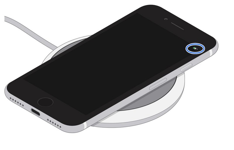 位置調整-充電器の中心にiPhoneを置く