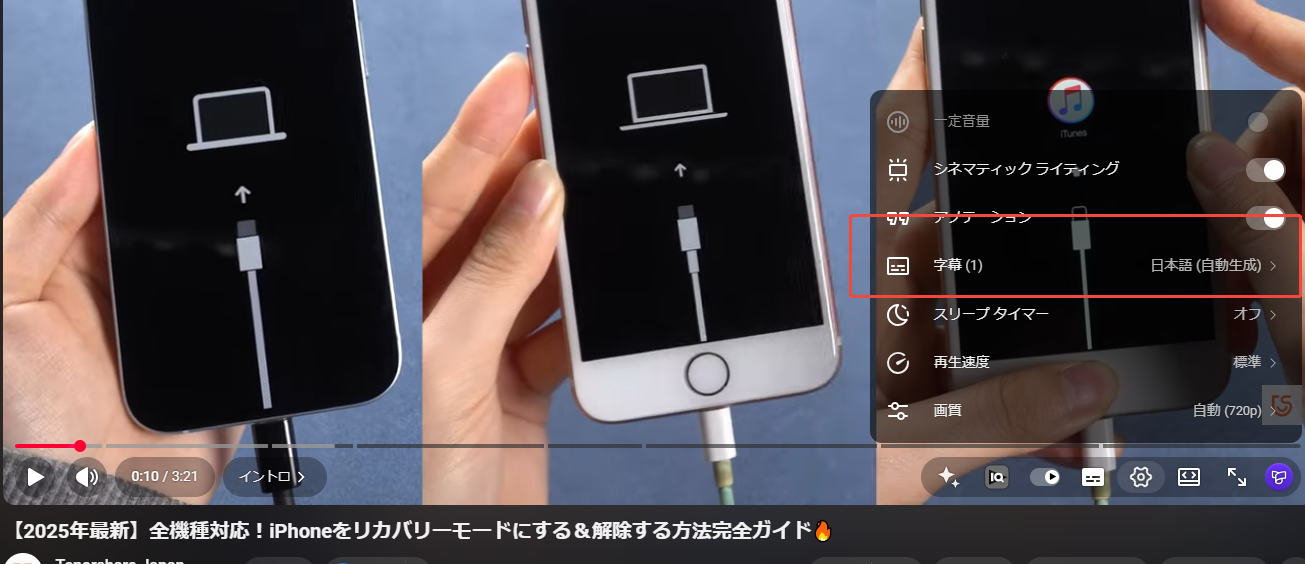 youtube の 字幕 を 消す 方法 pc
