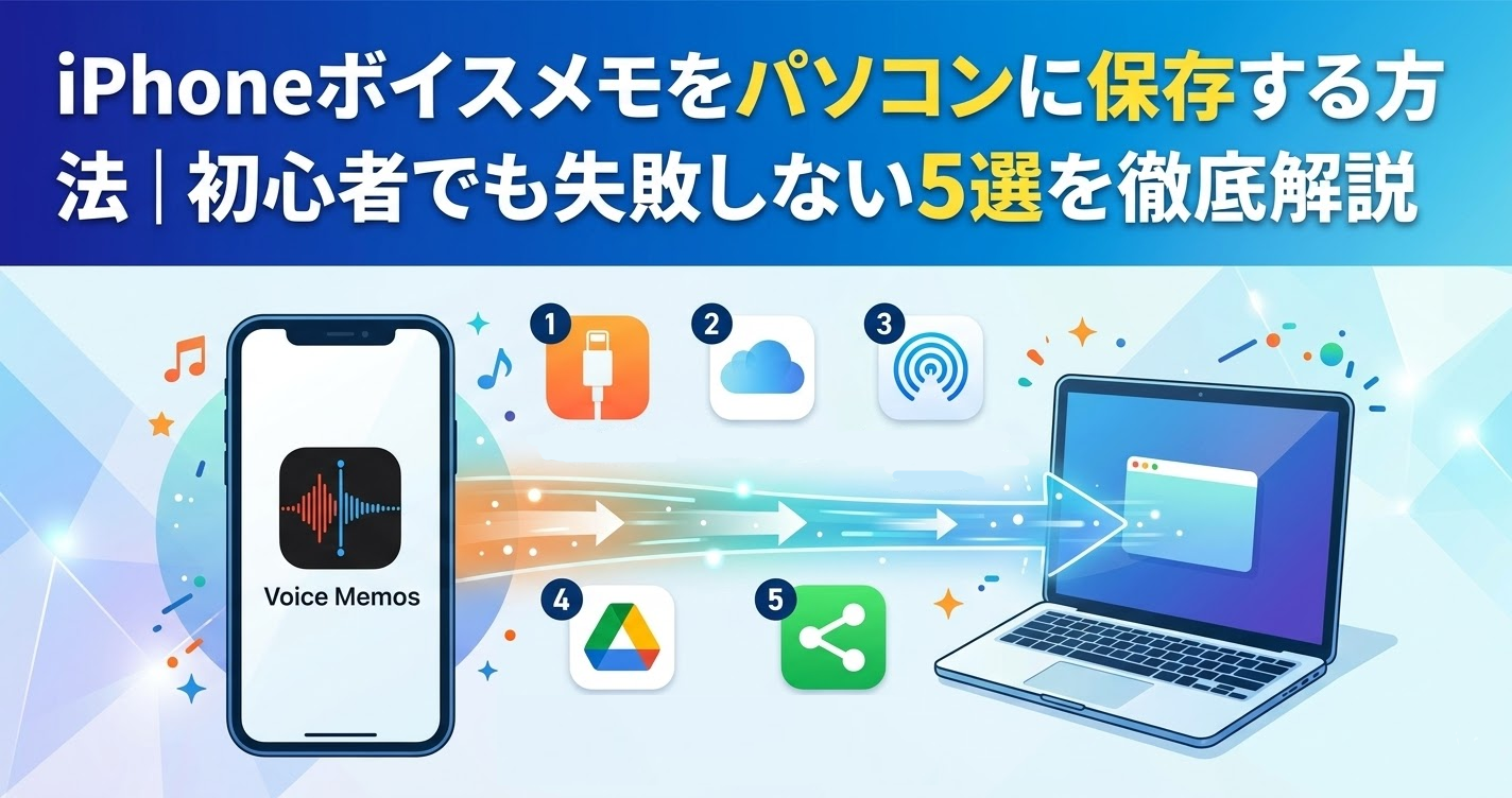 iphone ボイスメモ パソコンに保存