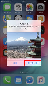 写真を受け入れる