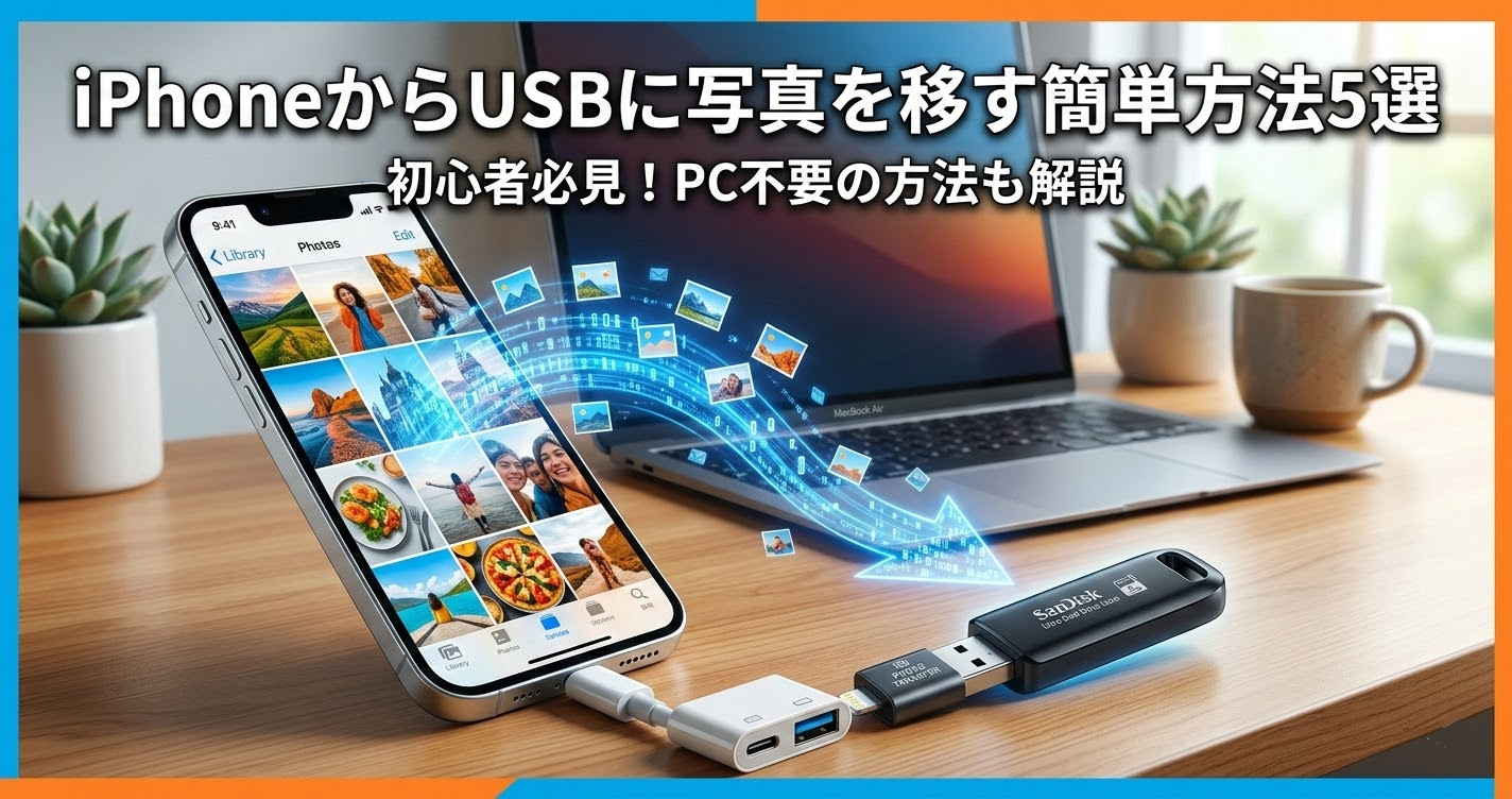 iphoneからusbに写真を移す