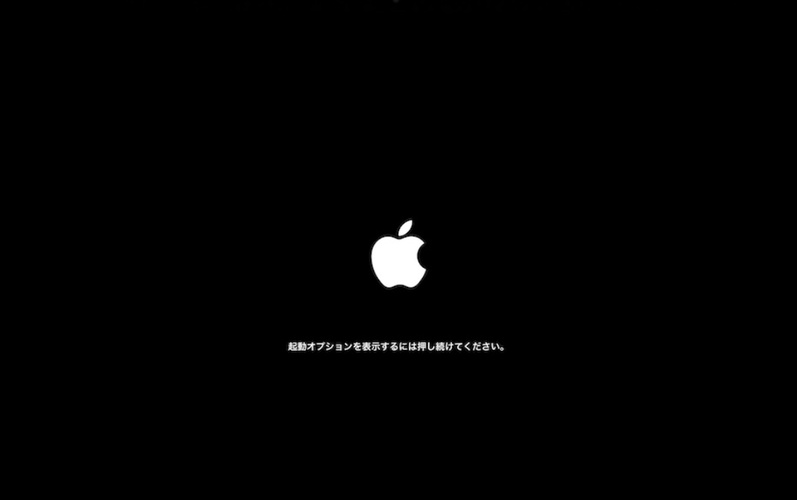 システム終了し電源ボタンを長押し