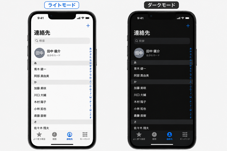 ライトモードとダークモード