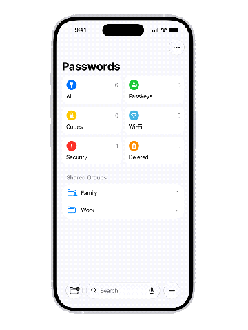 iPhone パスワード アプリ
