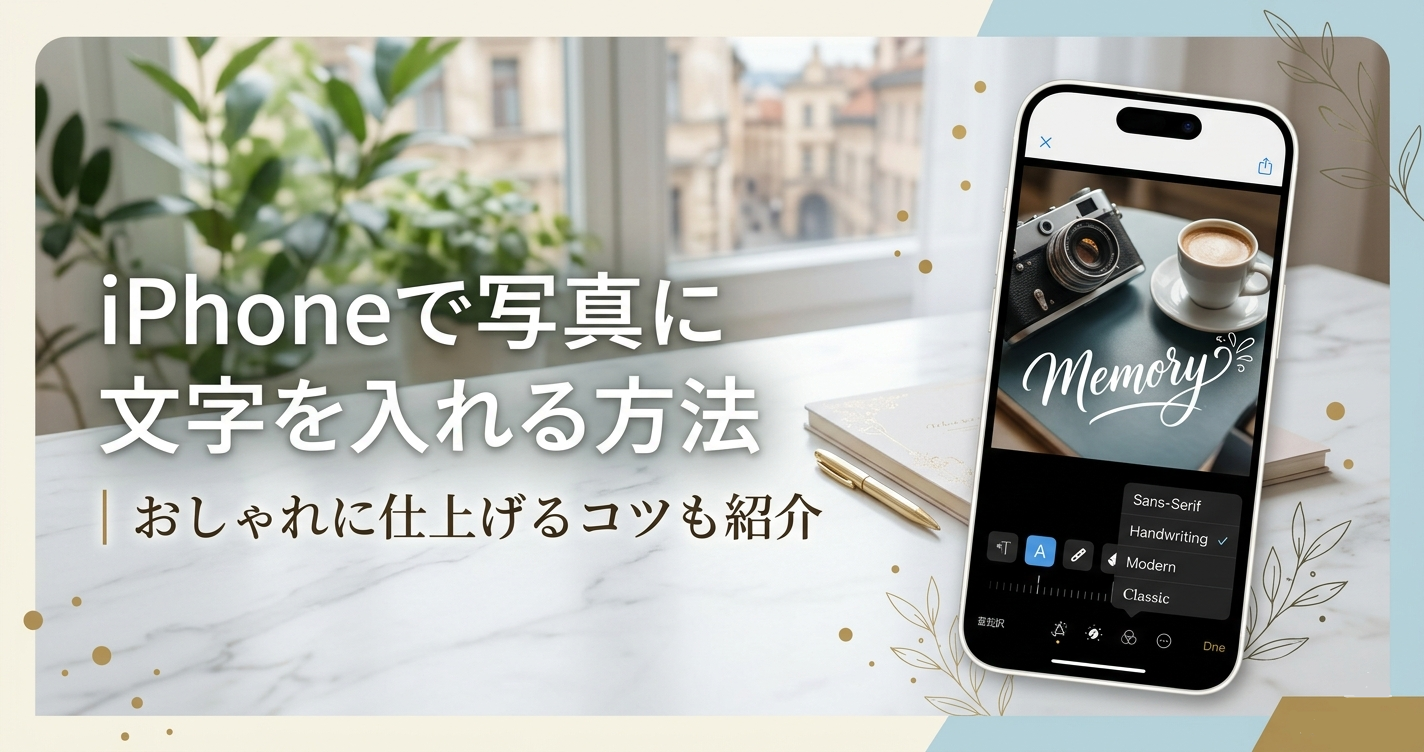 写真 文字 入れ iphone