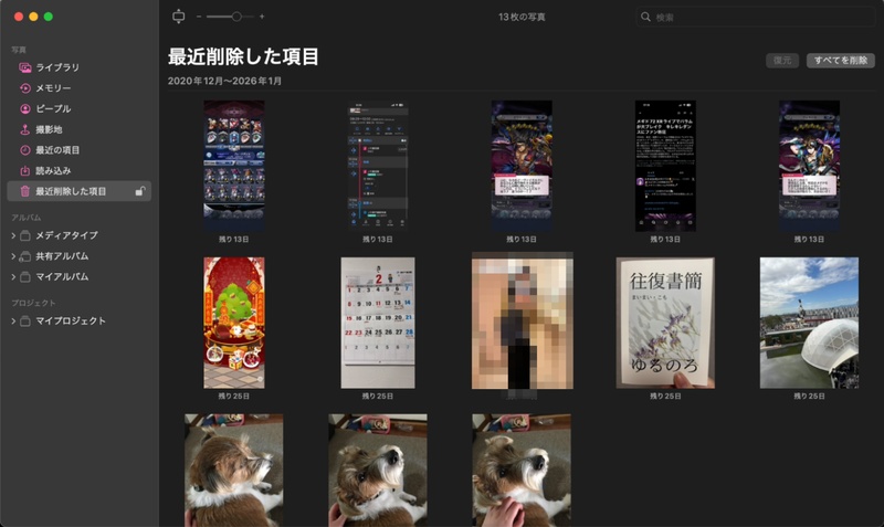 Macの写真・動画を整理