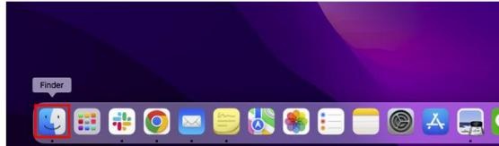 「finder」を選択