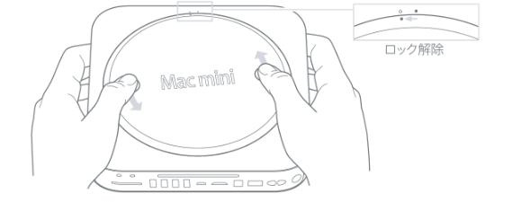 底面カバーを開ける