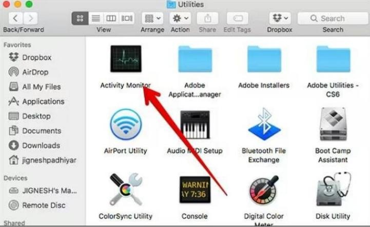 활성 상태 보기 선택