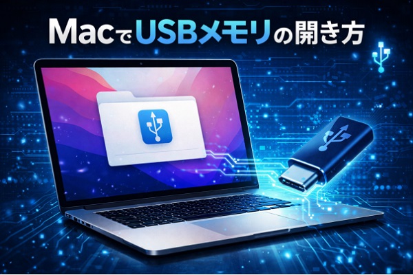 MacでUSBメモリを開く方法
