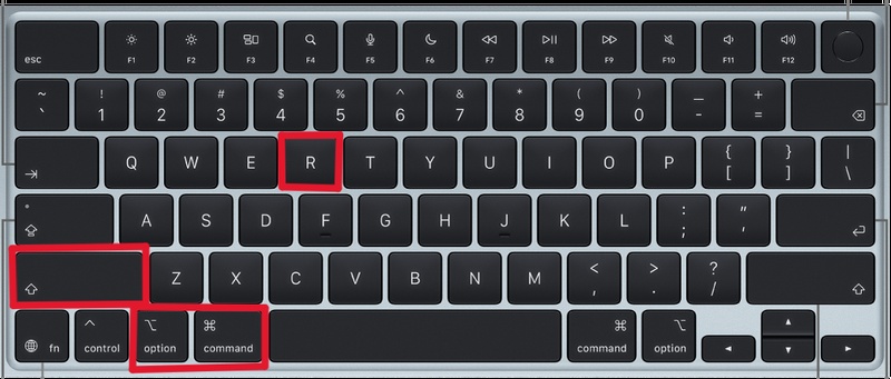 Command＋option＋shift＋r長押し