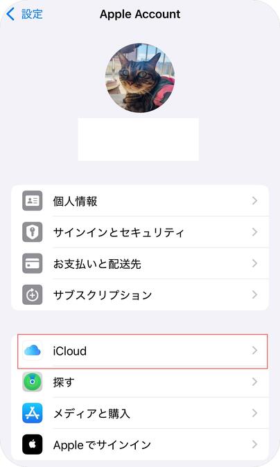 iCloudキーチェーンをオンにする